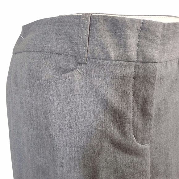 BCBG Gray Tailored Trousers Size 8 Career Dressy Low Waist Classic Work Pants - Picture 8 of 12